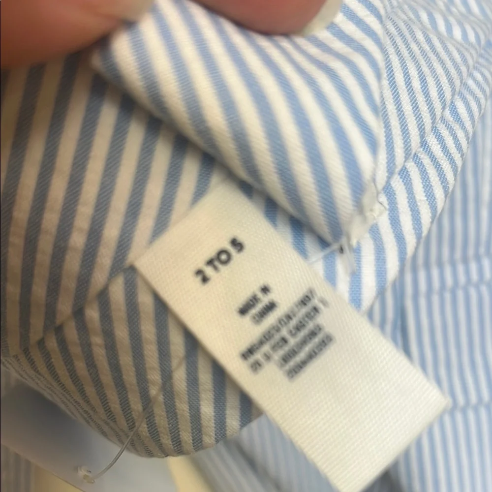 Janie and Jack Blue Striped Kids Tie size 2t-5t